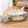 Высококачественная забавная палатка для кошачьей кровать с туннелем